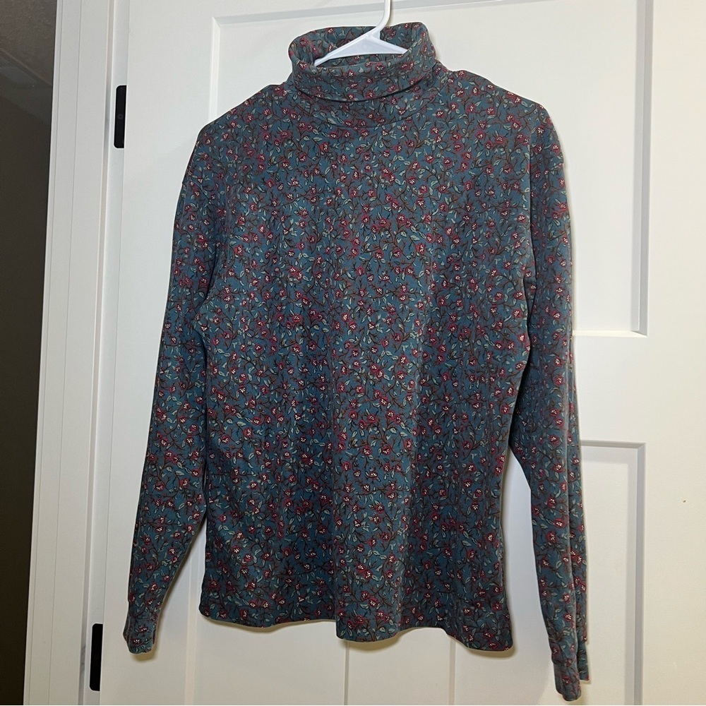 Vintage Eddie Bauer Women’s Jersey Turtleneck Cotton Women’s Size Large